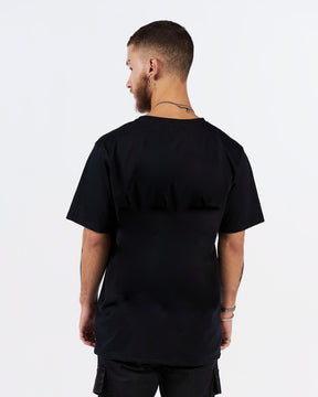T-Shirt Regular Printed - Fire Money Black