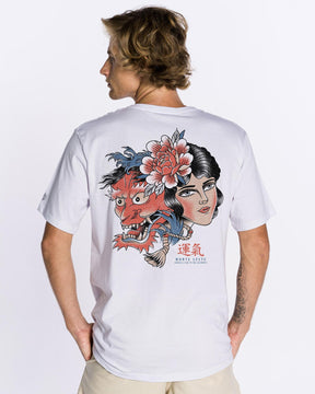 T-Shirt Regular Printed - Oni White