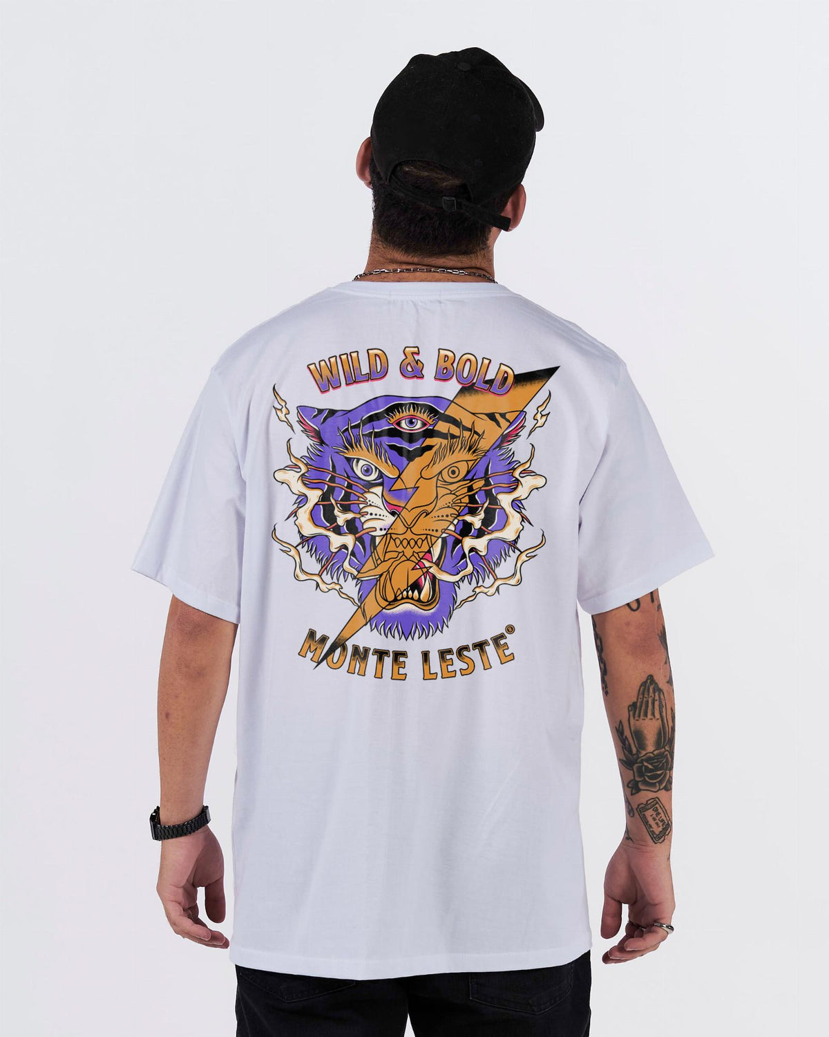 T-Shirt Regular Printed - Wild Bold White