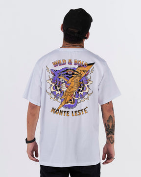 T-Shirt Regular Printed - Wild Bold White