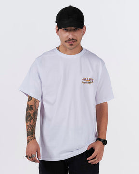 T-Shirt Regular Printed - Wild Bold White