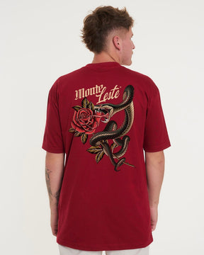 T-Shirt Oversized Printed Kai - Red Dark