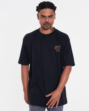 T-Shirt Oversized Printed Kai - Black