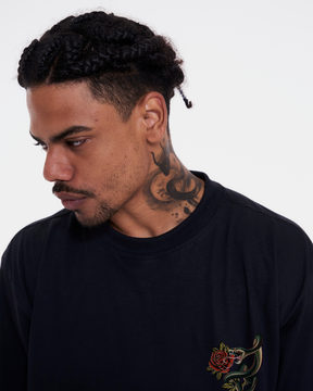 T-Shirt Oversized Printed Kai - Black
