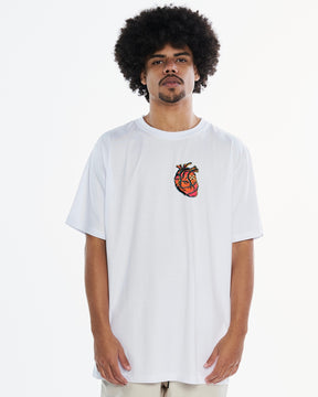 T-Shirt Regular Printed - Heart White