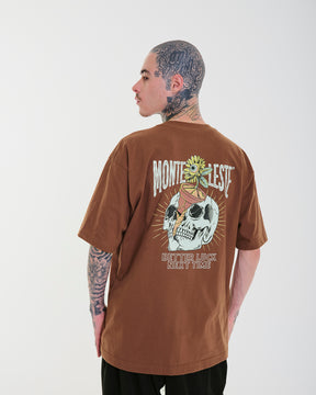 Printed Regular T-Shirt - Vase Brown