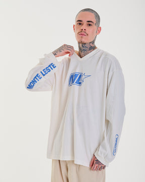 Oversized Long Sleeve Jersey T-Shirt - Flat Black