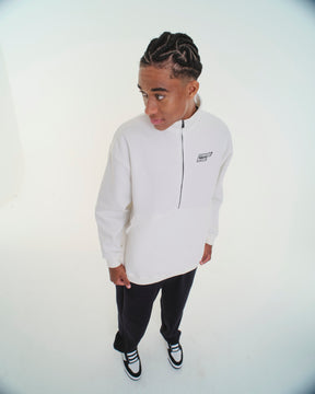 High Collar Sweatshirt - Lets Off White