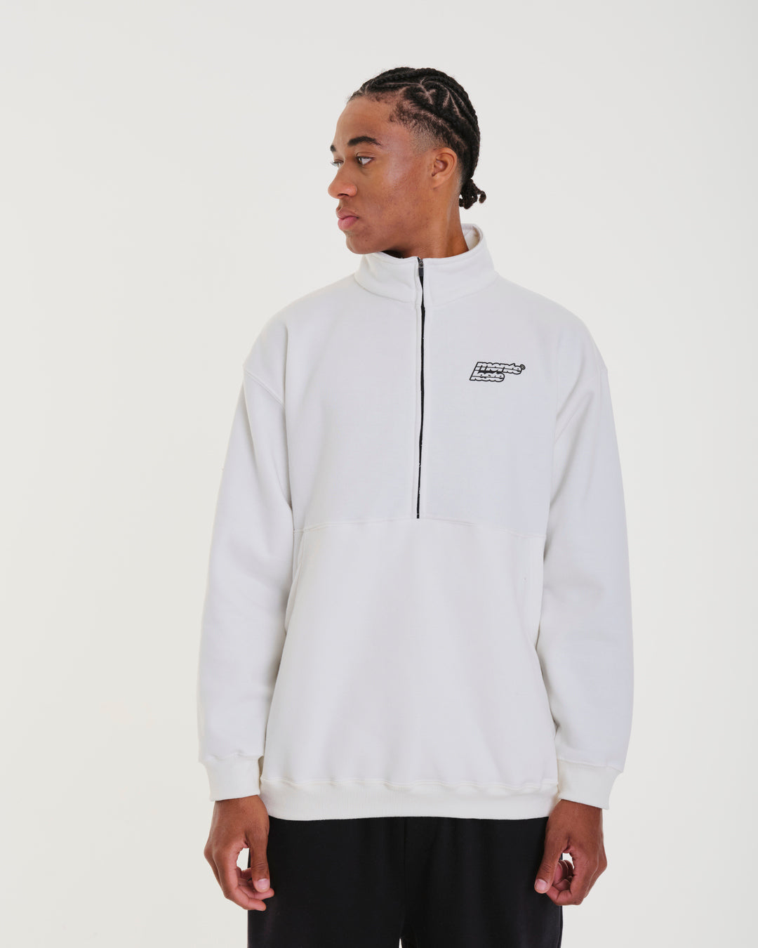 High Collar Sweatshirt - Lets Off White