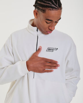 High Collar Sweatshirt - Lets Off White