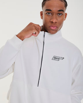 High Collar Sweatshirt - Lets Off White