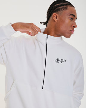 High Collar Sweatshirt - Lets Off White