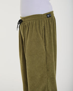 Oversized Corduroy Pants - Moss Green