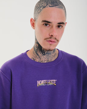 Crewneck Sweatshirt - Times Purple