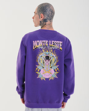 Crewneck Sweatshirt - Times Purple