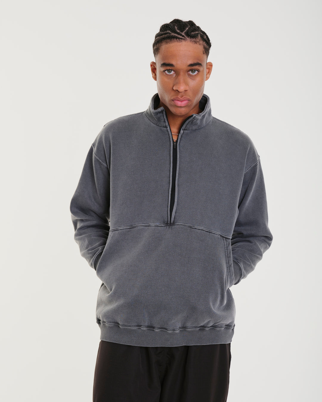 High Collar Sweatshirt - Moss Green Howler