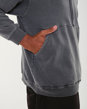 High Collar Sweatshirt - Washed Solid
