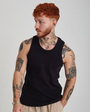 Tank Top Elastic Canelada - Black