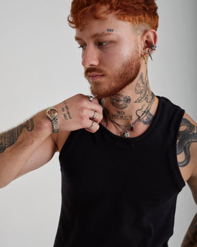Tank Top Elastic Canelada - Black