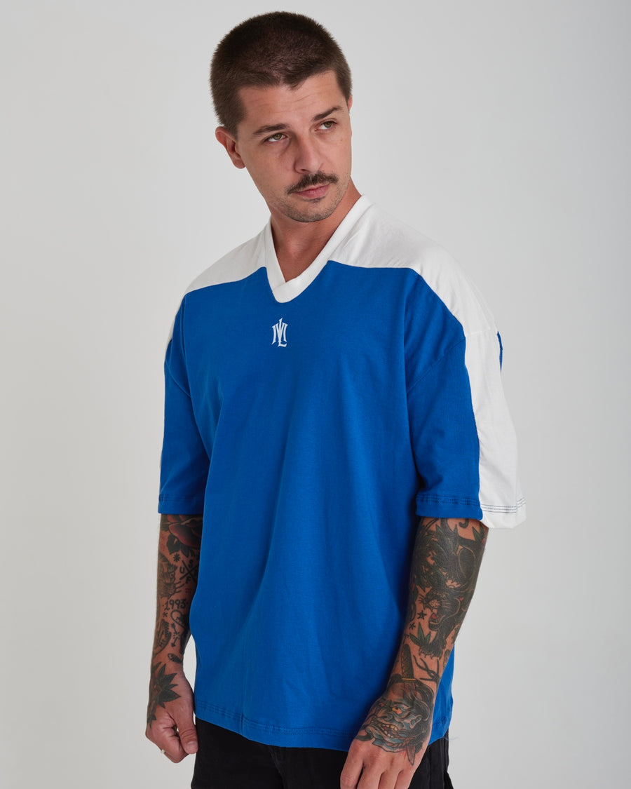 Oversized Jersey T-Shirt - ML Blue Royal