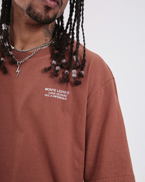 T-Shirt Regular Printed - Caminho Brown