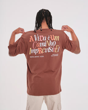 T-Shirt Regular Printed - Caminho Brown