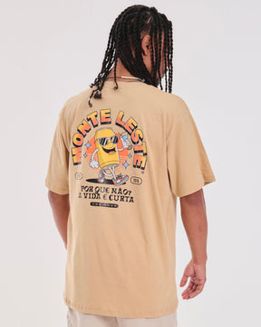 T-Shirt Regular Printed - Vibes Sand