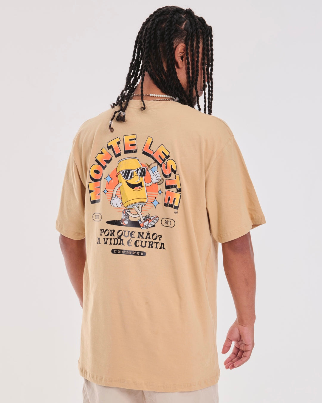T-Shirt Regular Printed - Vibes Sand