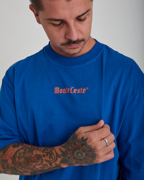 T-Shirt Oversized Printed Classic - Blue Royal