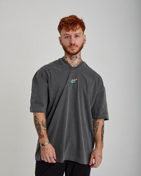 T-Shirt Jersey Oversized - Fuego Gray Washed