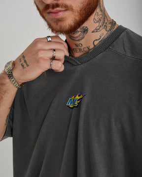 T-Shirt Jersey Oversized - Fuego Gray Washed