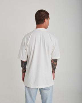 T-Shirt Oversized Printed Champs - Off White