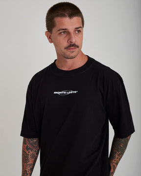 T-Shirt Oversized Printed Oil - Black