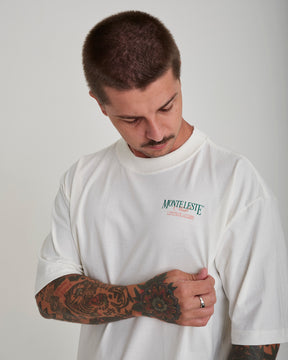 T-Shirt Oversized Printed Club - Off White