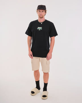 T-Shirt Regular Printed - Dice Black
