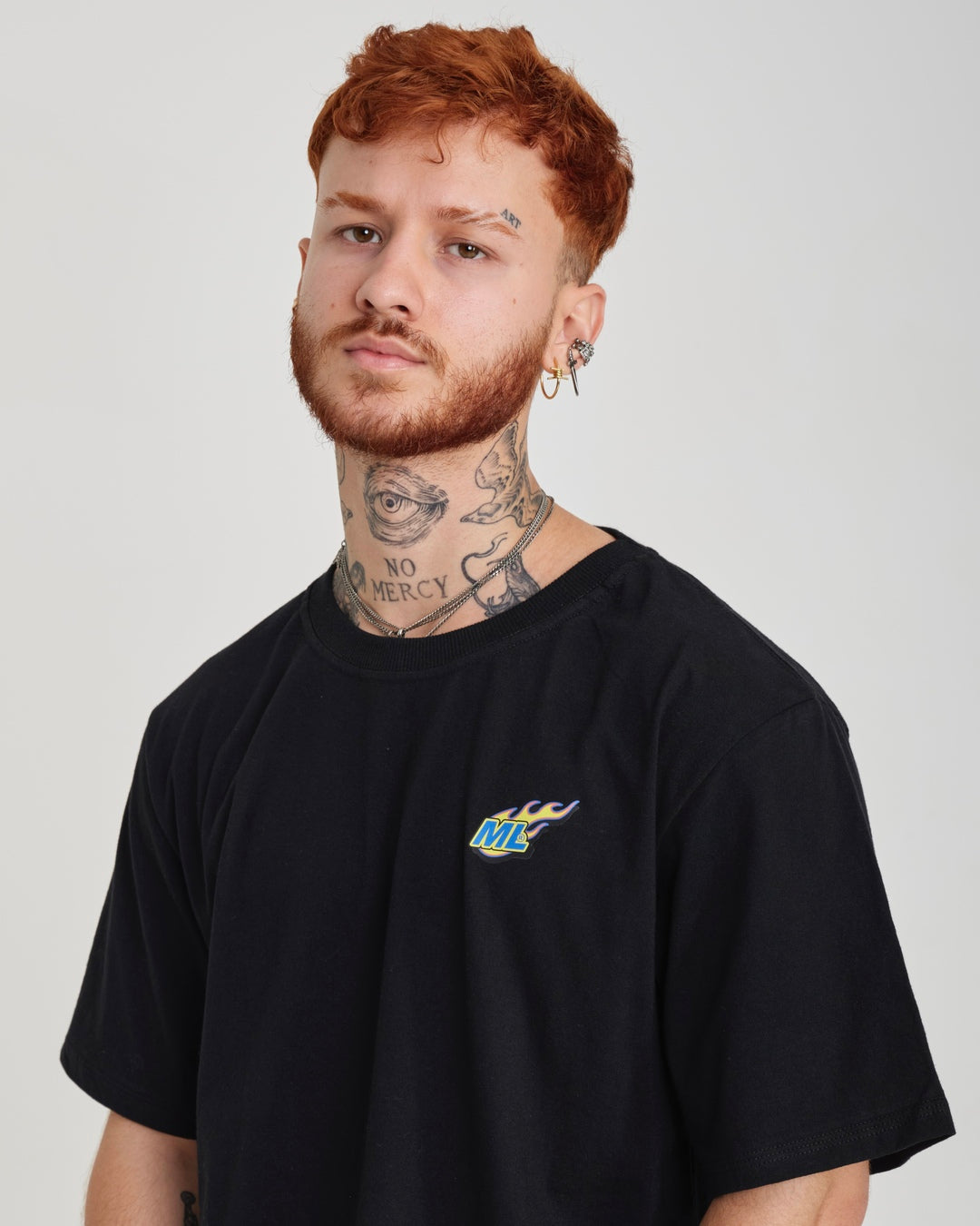 T-Shirt Regular Printed - Fuego Black
