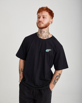 T-Shirt Regular Printed - Fuego Black