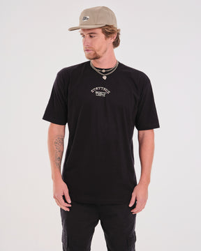 T-Shirt Oversized Printed True - Black