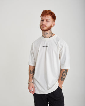 T-Shirt Oversized Printed Infinite - Off White
