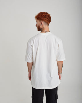 T-Shirt Oversized Printed Infinite - Off White