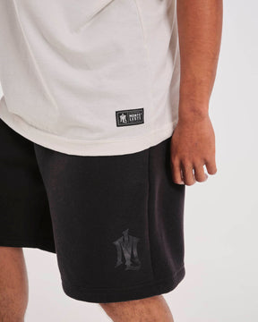Shorts de Sweatshirt Oversized - Black