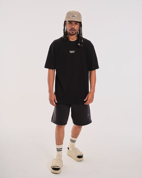 T-Shirt Oversized Printed Monte - Black