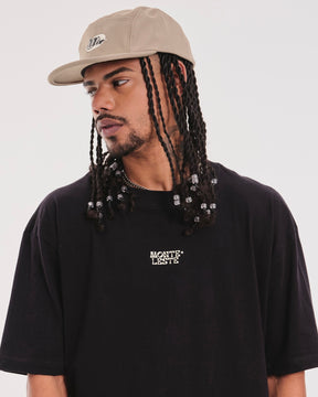T-Shirt Oversized Printed Monte - Black