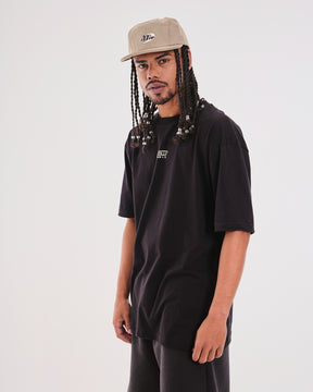 T-Shirt Oversized Printed Monte - Black