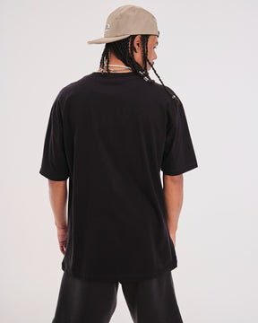 T-Shirt Oversized Printed Monte - Black