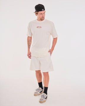 Shorts Oversized de Sweatshirt - Off White