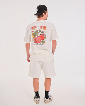 T-Shirt Oversized Printed Thrill - Off White