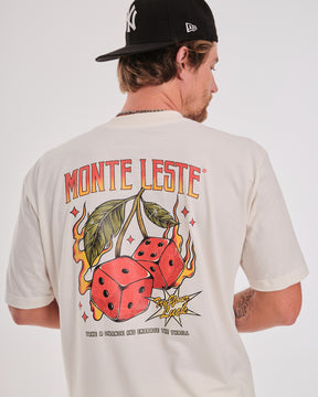 T-Shirt Oversized Printed Thrill - Off White