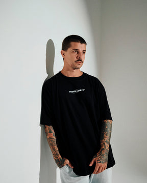 T-Shirt Oversized Printed Oil - Black