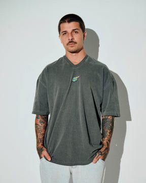 T-Shirt Jersey Oversized - Fuego Gray Washed